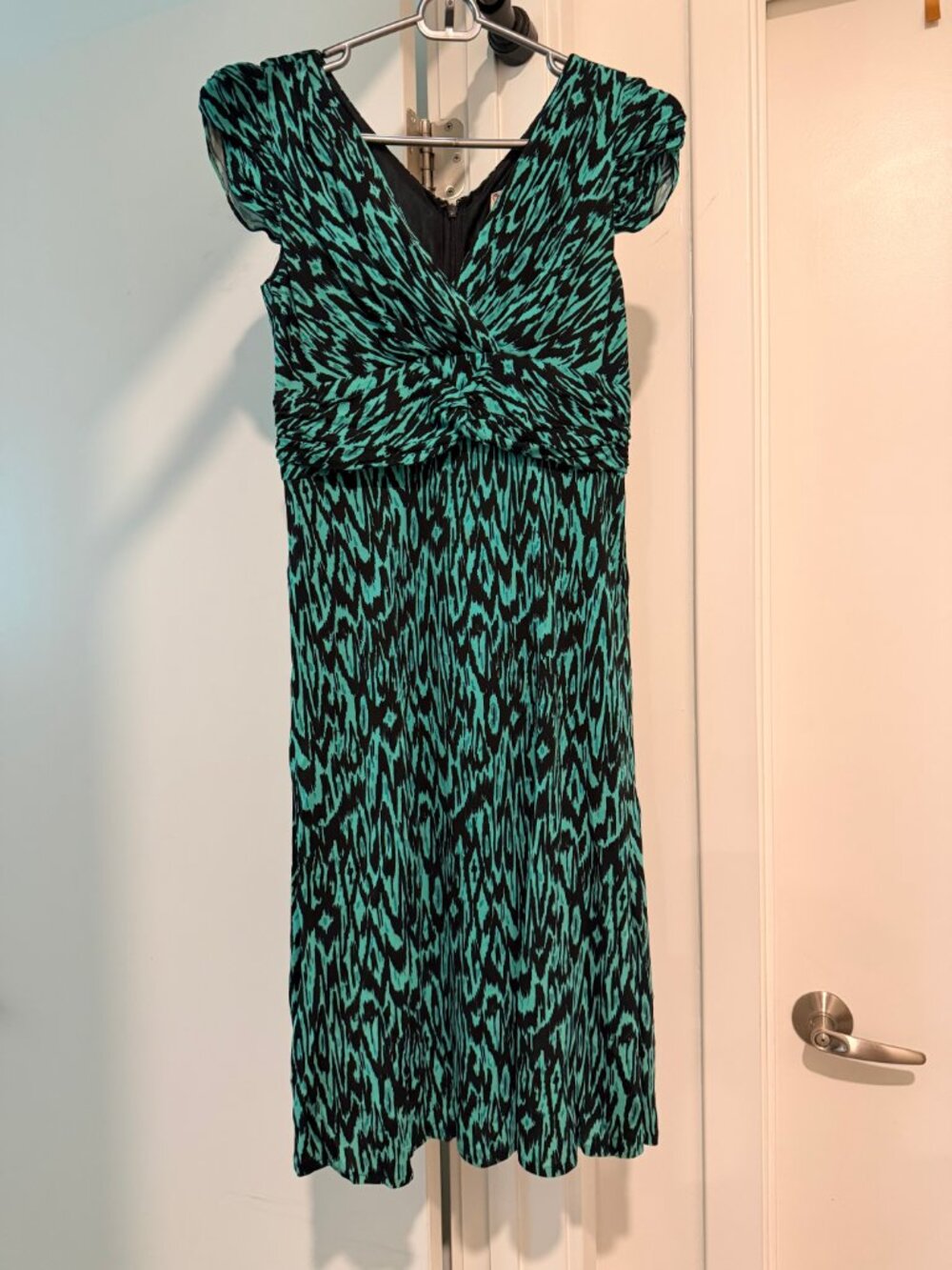 Nanette Lepore Green Ikat Dress Size 2